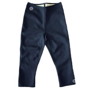 Zaggora London Neoprene Hot Pants Capri Weight Loss Leggings Black Sz Large NEW